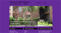 Desktop Screenshot of beachsidevillasgalveston.com