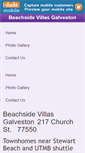 Mobile Screenshot of beachsidevillasgalveston.com